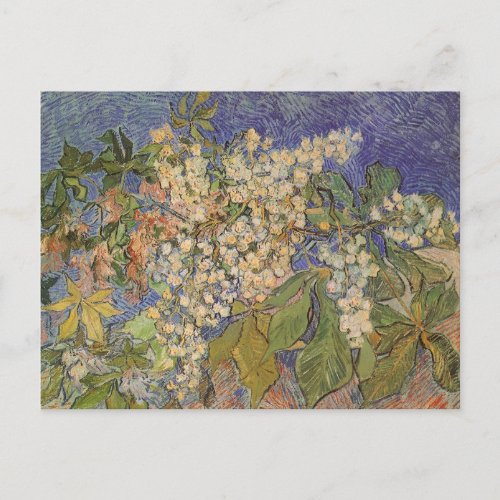 Blossoming Chestnut Branches by Vincent van Gogh Postcard