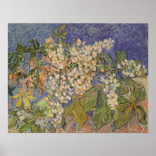 Blossoming Chestnut Branches by Vincent van Gogh Poster