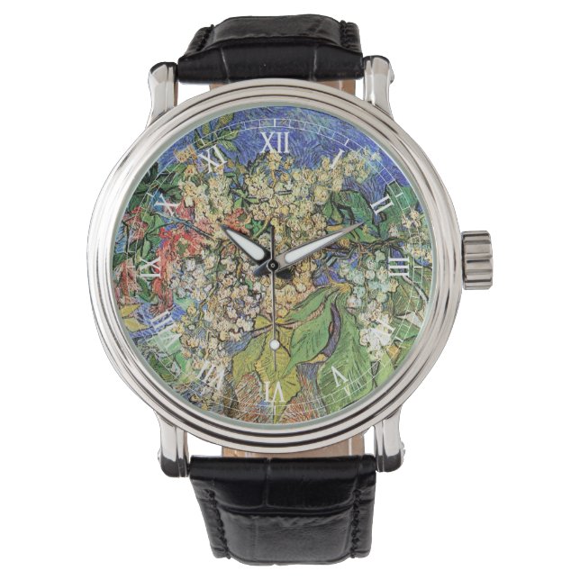 Blossoming Chestnut Branches by Vincent van Gogh Watch (Front)