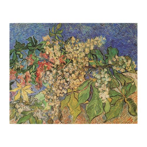 Blossoming Chestnut Branches by Vincent van Gogh Wood Wall Art