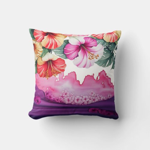 Blossoming Dreams Bloom Pattern Pillow