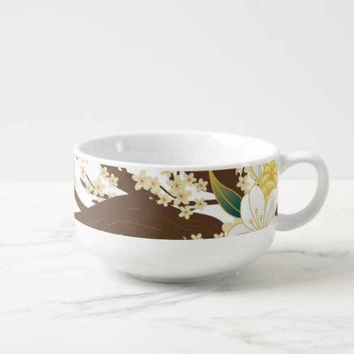 Blossoming Elegance Soup Mug