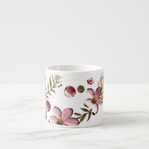 Blossoming Elegance: Specialty Espresso Mug