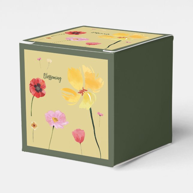 Blossoming Favor Boxes (Front Side)