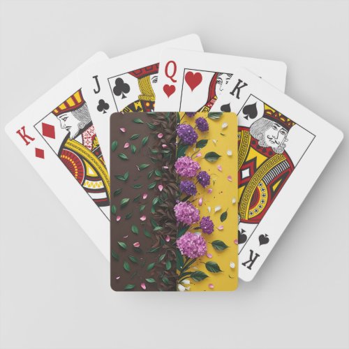 Blossoming Flora Poker Cards