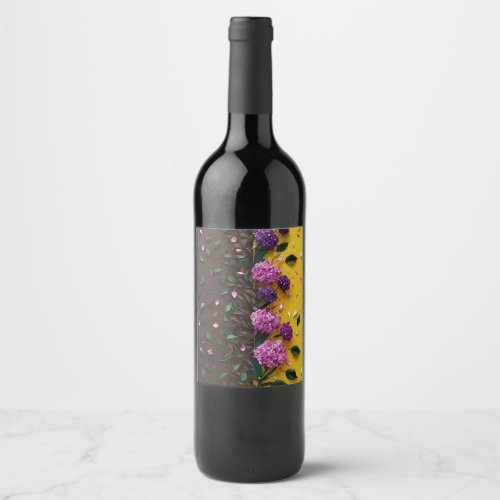 Blossoming Flora Wine Label