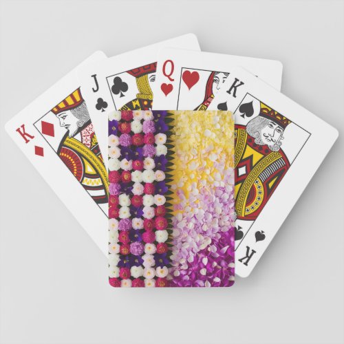 Blossoming Flowers and Petals Poker Cards