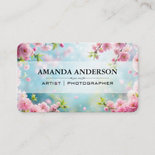 Blossoming Flowers Photographer Artist Business Card