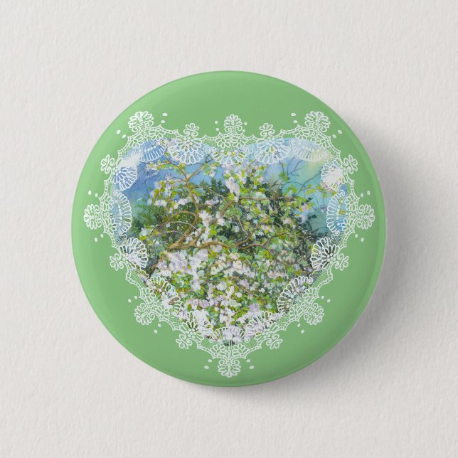 Blossoming garden button (Front)