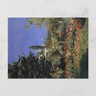 Blossoming Garden In Sainte Adresse - Claude Monet Postcard