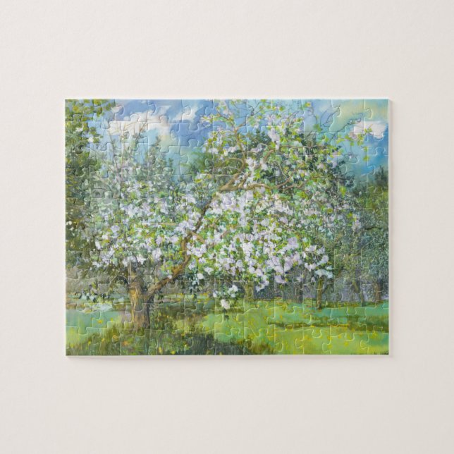 Blossoming garden jigsaw puzzle (Horizontal)
