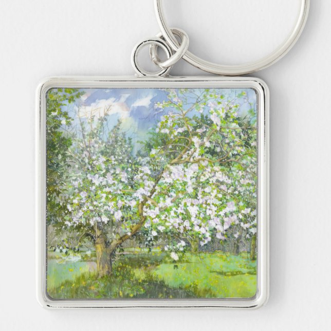 Blossoming garden keychain (Front)