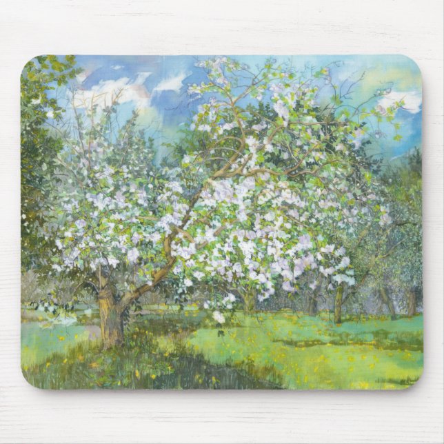 Blossoming garden mouse pad (Front)