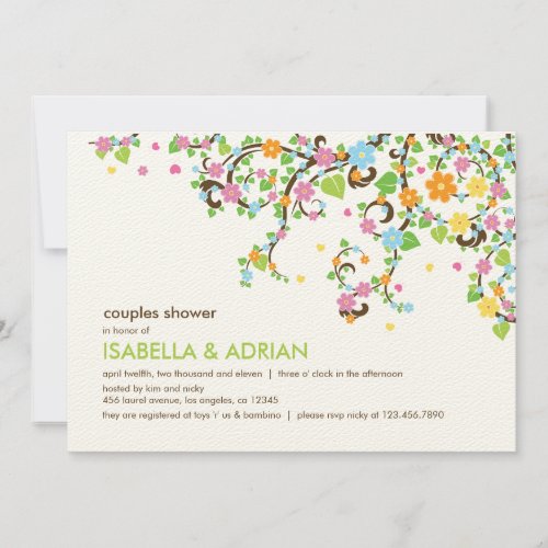 Blossoming Glory Outdoor Baby Shower Invitation