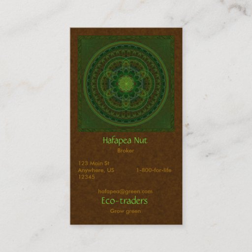 Customizable Blossoming Green Standard Card Business Card Templates
