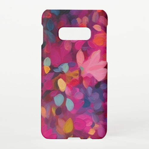 Blossoming Hues Vibrant Watercolor Petals Samsung Galaxy S10E Case