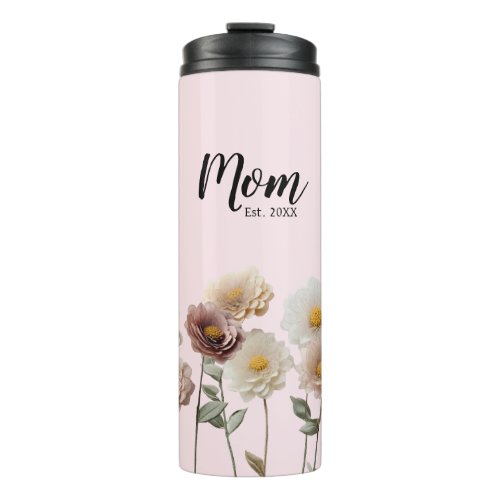 Blossoming Joy A Gift For First Time Mom Thermal Tumbler
