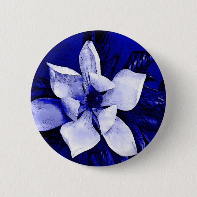 Blossoming Magnolia Button (Front)