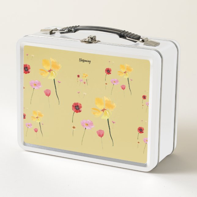 Blossoming Metal Lunch Box (Front)