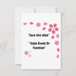"Blossoming Moments – Customizable Save The Date