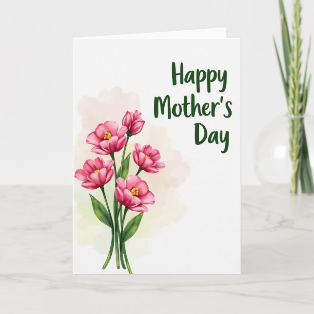 Blossoming Mothers Day Card (Front)