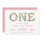 Blossoming One | First Birthday Party Invitation