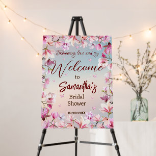 Blossoming Romance - Bridal Shower Foam Board