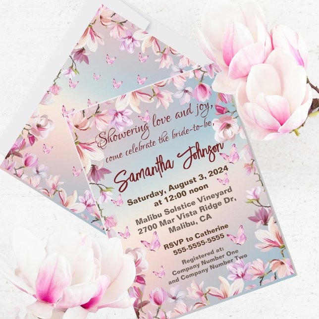 Blossoming Romance - Bridal Shower Invitation (Creator Uploaded)