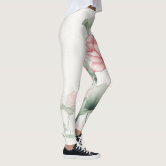 Blossoming Serenity Lotus Leggings