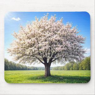 Blossoming Spring Apple Tree Mouse Pad