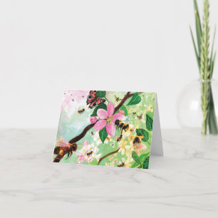 Blossoming Trees for Bees and Other Pollinators Card