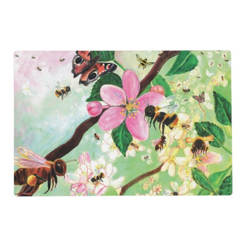 Blossoming Trees for Bees and Other Pollinators  Placemat