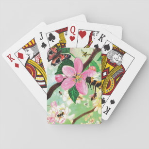 Blossoming Trees for Bees and Other Pollinators Playing Cards