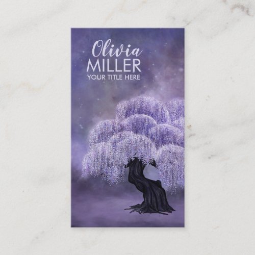 Blossoming Wisteria Tree Business Card