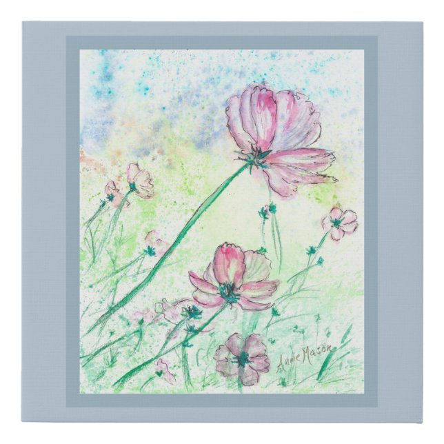 Blossoms and Air Faux Canvas Print (Front)