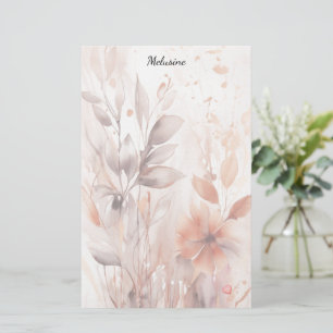 Blossoms and Leaves Stationery