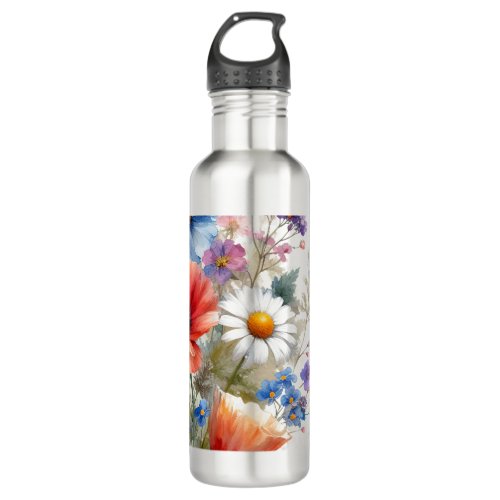 Blossoms Bonanza A Petal Party Extravaganza Stainless Steel Water Bottle