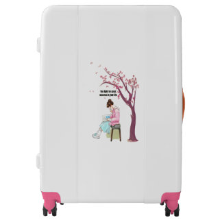 Blossoms & Books: The Journey Within" Luggage