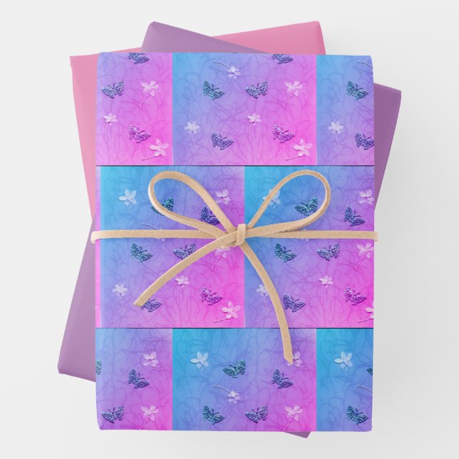 Blossoms & Butterflies  Wrapping Paper Sheets (In situ)