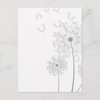 Blossoms Dandelion Flowers Peace Love Destiny Postcard by Honeysuckle_Sweet at Zazzle