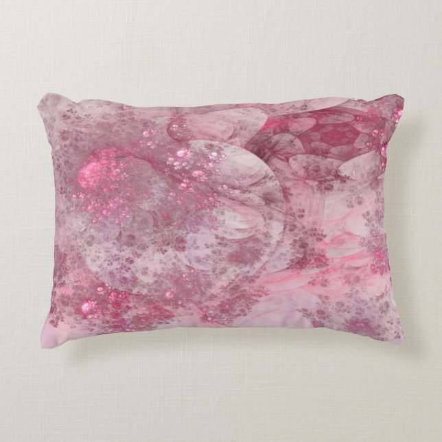 Blossoms Day Abstract Decorative Pillow (Front)