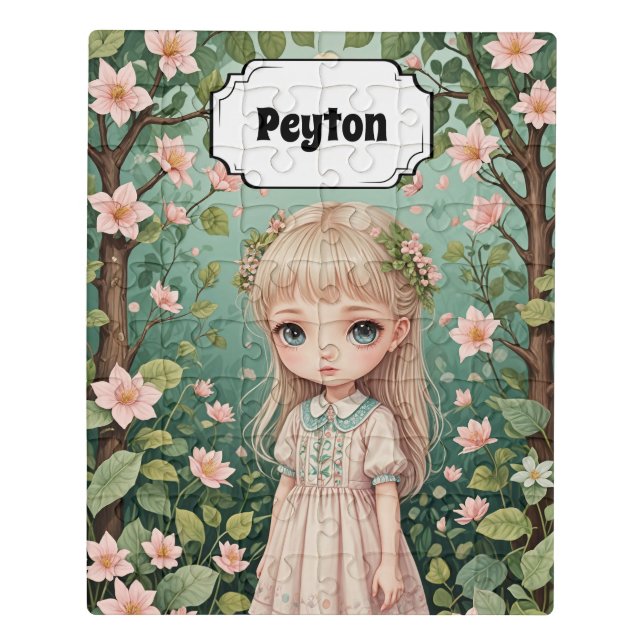 Blossom's Embrace Personalized Jigsaw Puzzle (Puzzle Vertical)