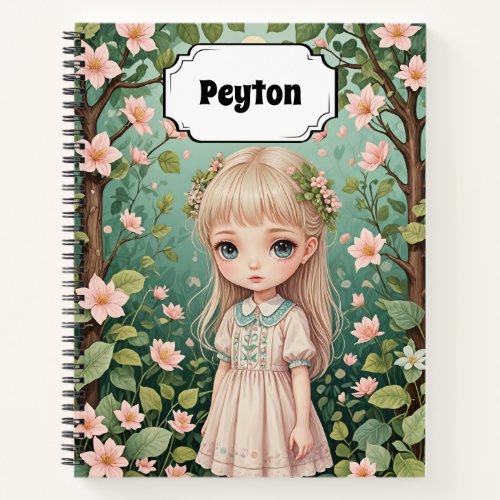 Blossoms Embrace Personalized Notebook