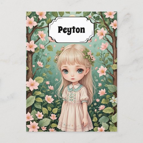 Blossoms Embrace Personalized Postcard