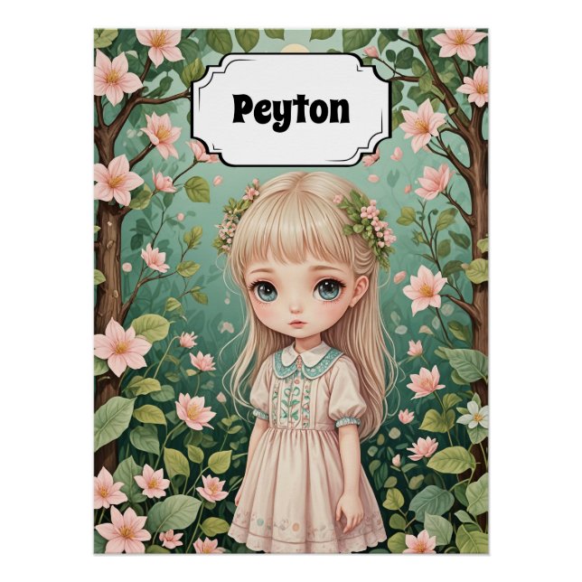 Blossom's Embrace Personalized Poster (Front)