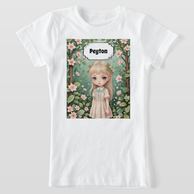 Blossom's Embrace Personalized T-Shirt (Laydown)