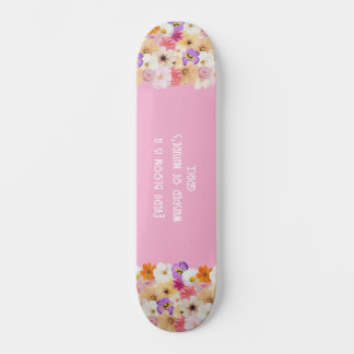 Blossoms in Harmony: A Symphony of Colors Skateboard
