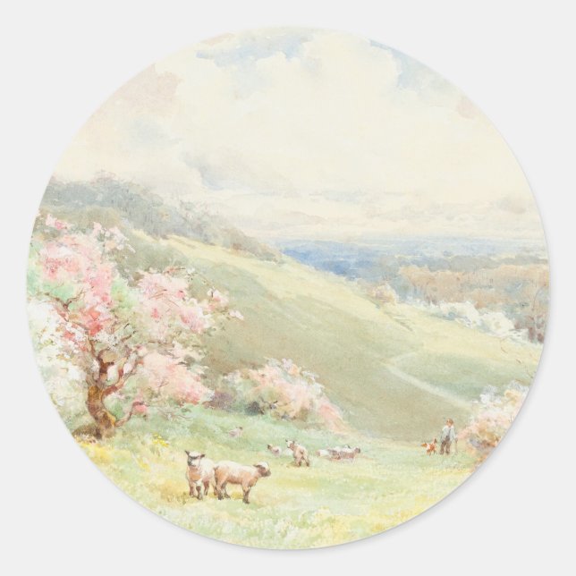 Blossoms in Meadow Sticker (Front)