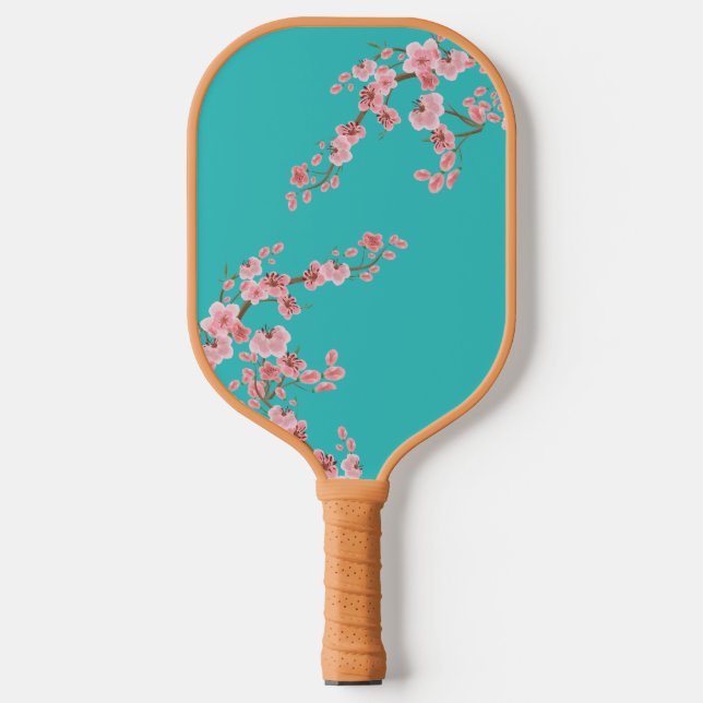 Blossoms in Motion Watercolor Pickleball Paddles (Front)
