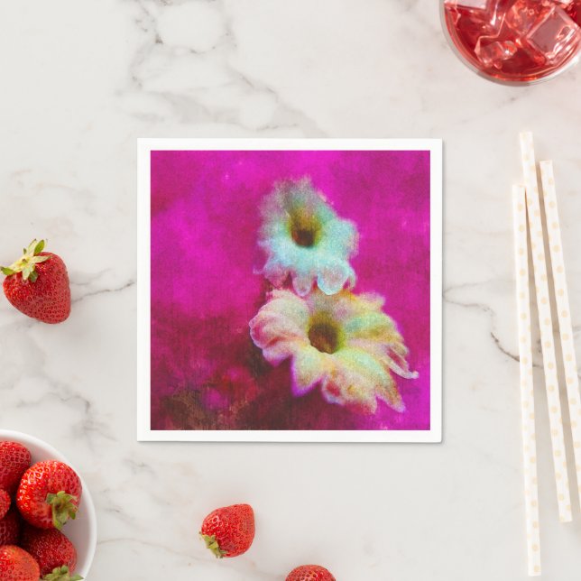 Blossoms in pink  napkins (Insitu)
